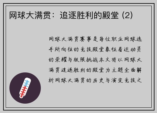 网球大满贯：追逐胜利的殿堂 (2)